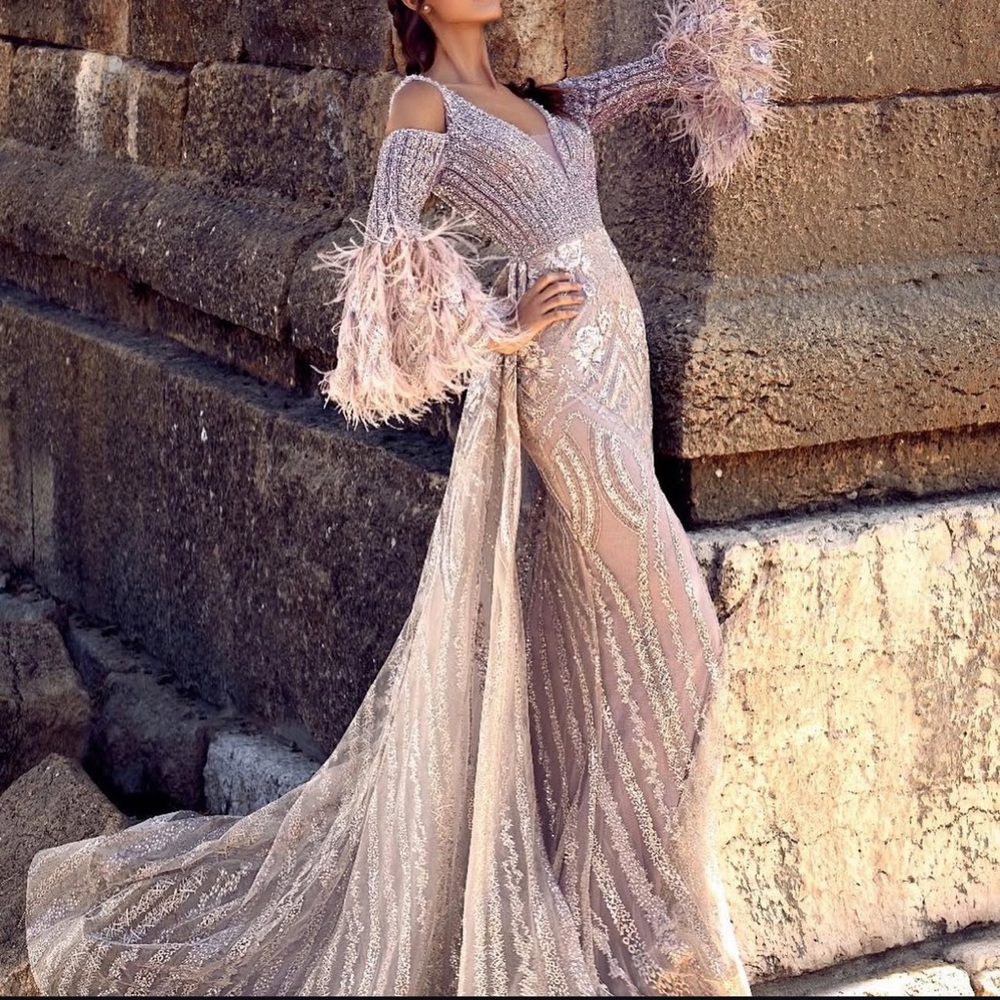 Gray dress from omiama couture